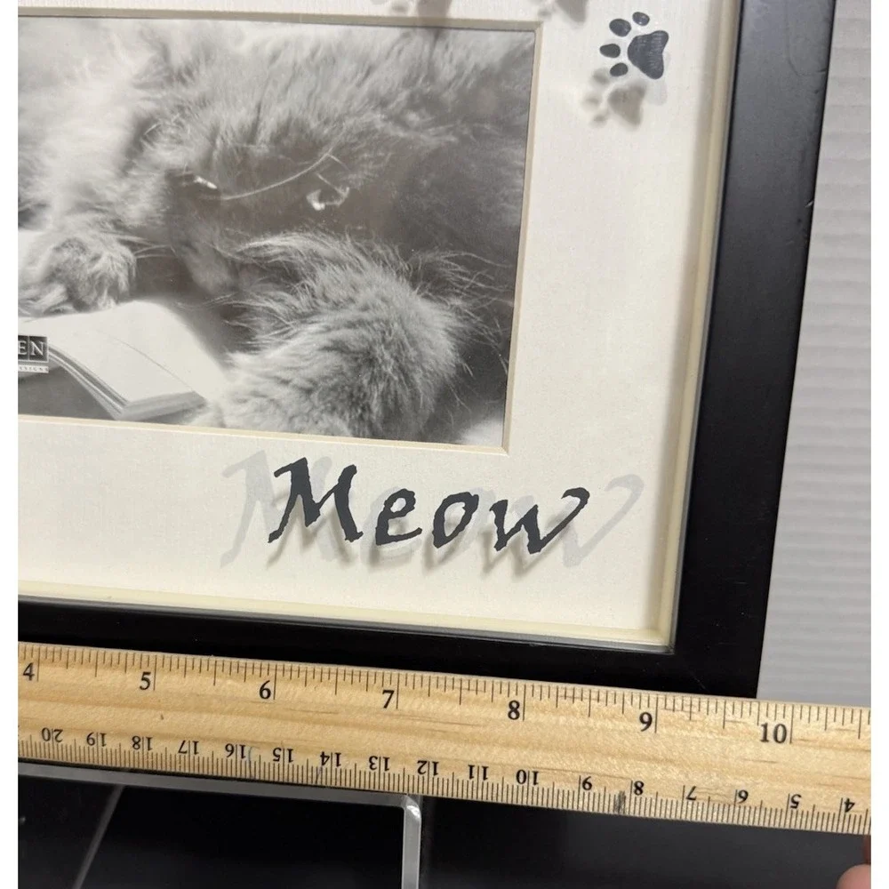 Malden Cat Photo Frame 4 X 6 Photo Black‎ Frame Pet Lover Decor Meow Perfect